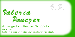 valeria panczer business card